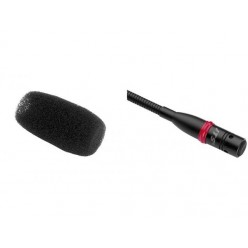 Monacor GM-5212L Mikrofony elektretowe na gęsiej szyi, ze świecącym na czerwono pierścieniem